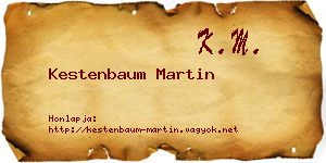 Kestenbaum Martin névjegykártya